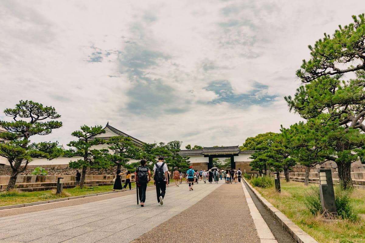 potret Osaka Castle Park, Jepang