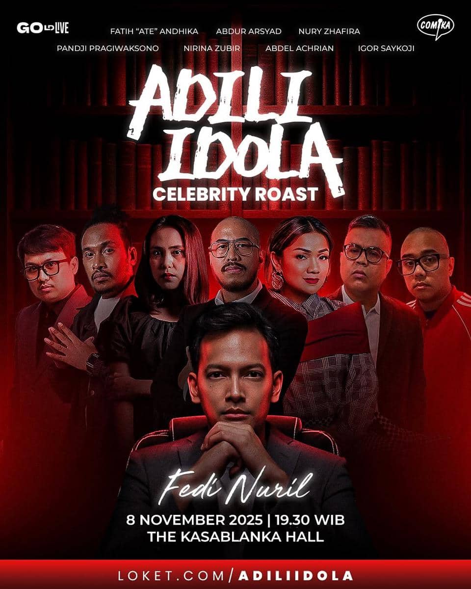 Poster resmi dari acara Adili Idola: Celebrity Roast Fedi Nuril. (instagram.com/adiliidola)