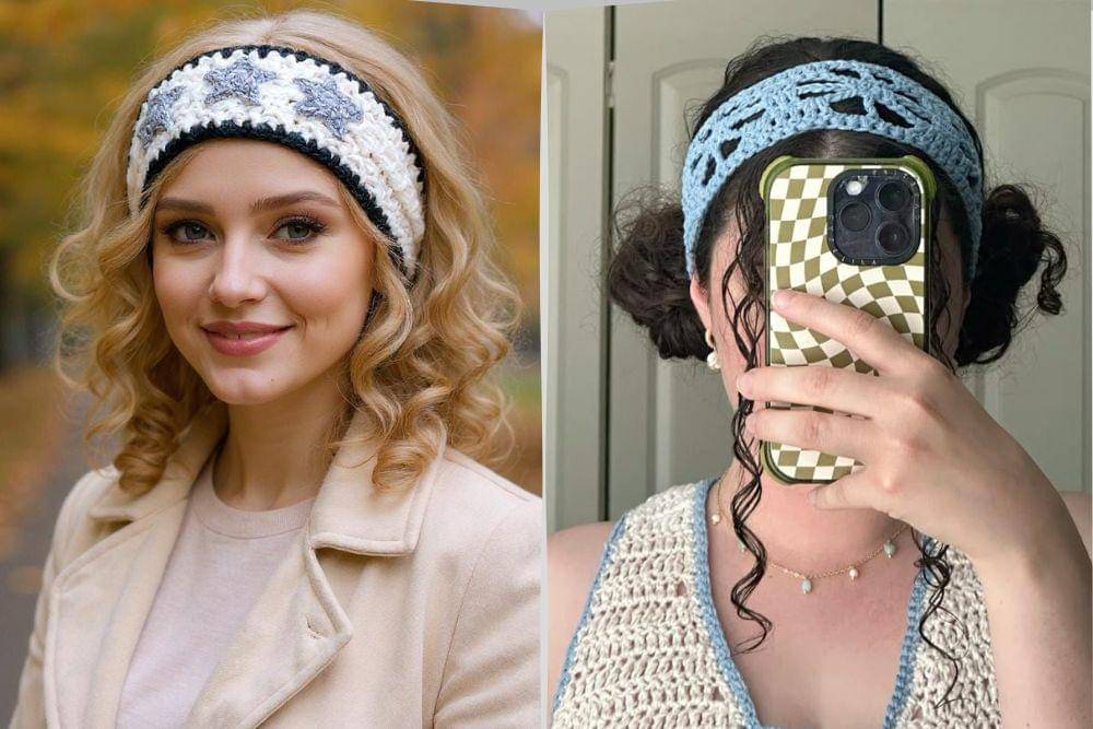 ide styling rambut dengan crochet headband