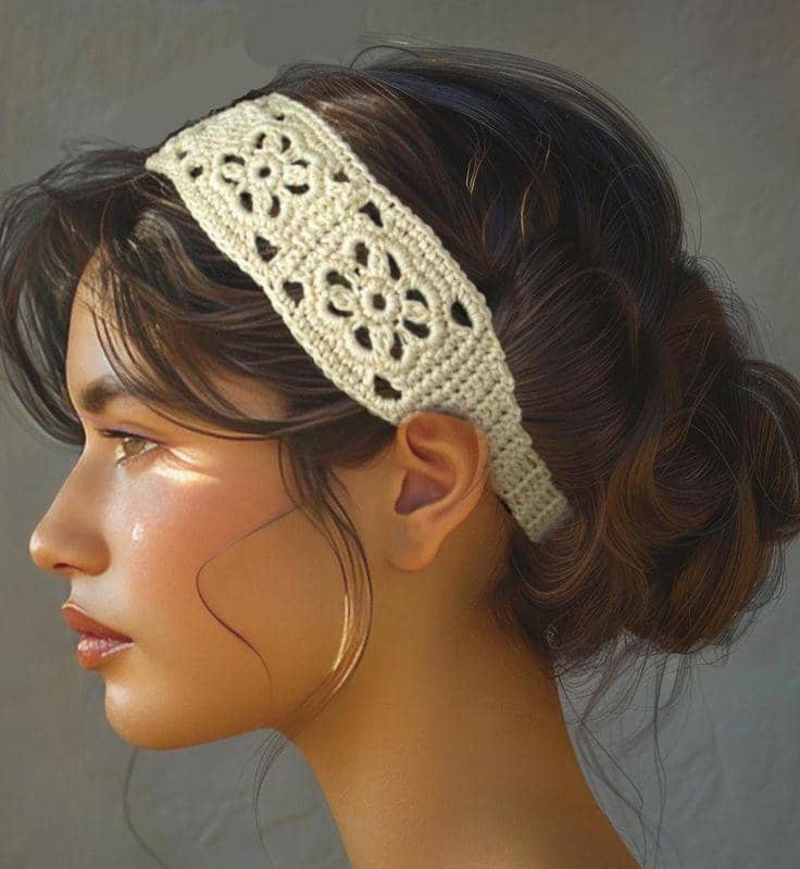 ide styling rambut dengan crochet headband