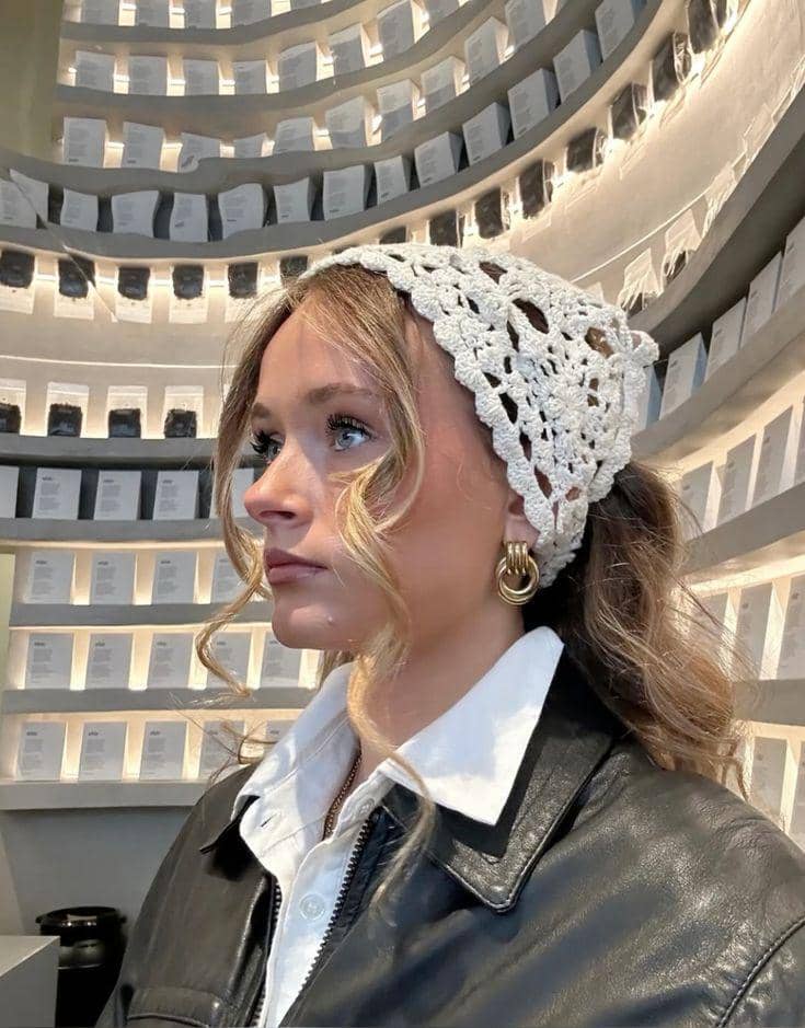 ide styling rambut dengan crochet headband