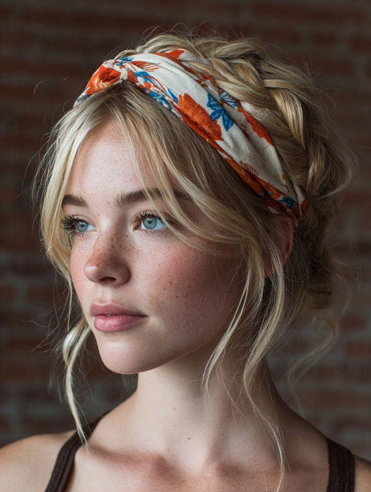 ide styling rambut dengan twist headband