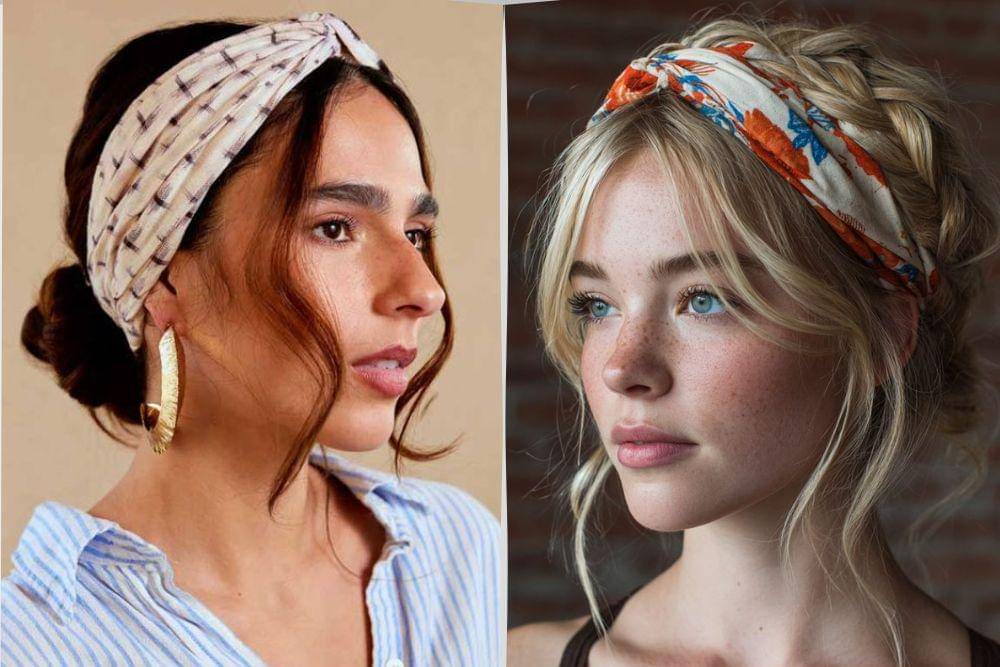 ide styling rambut dengan twist headband