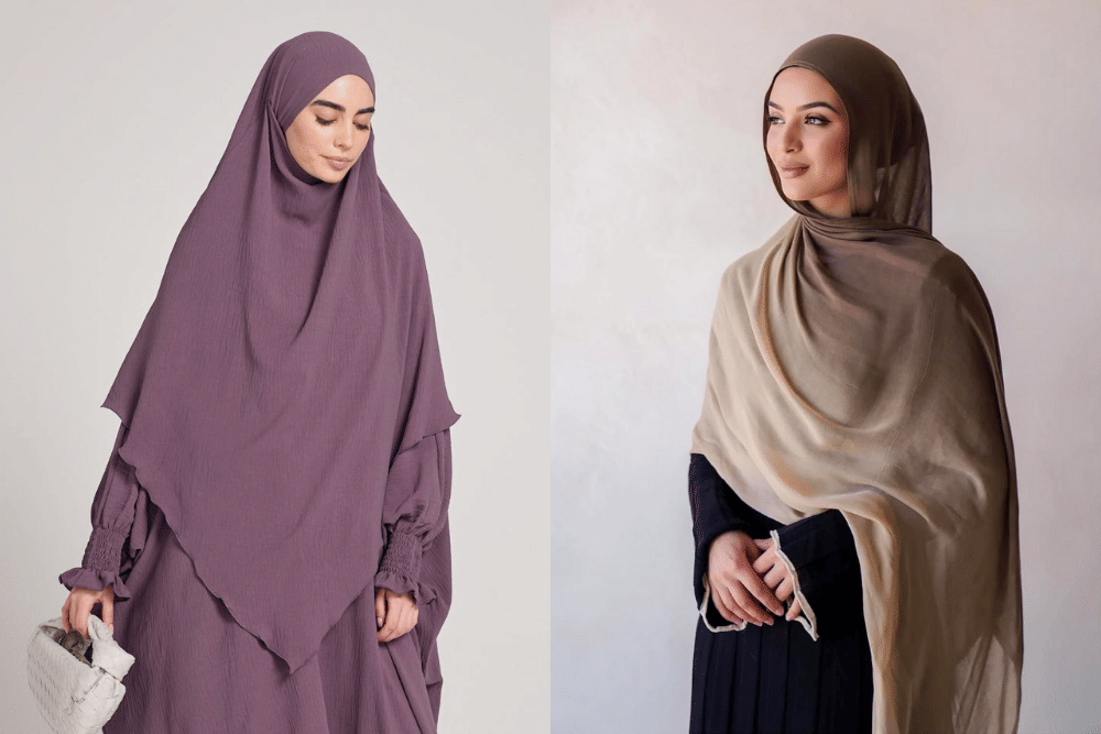Perbedaan khimar dan pashmina