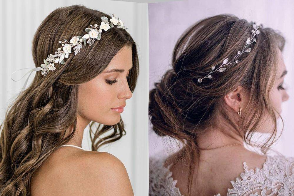 ide styling rambut dengan hair vine