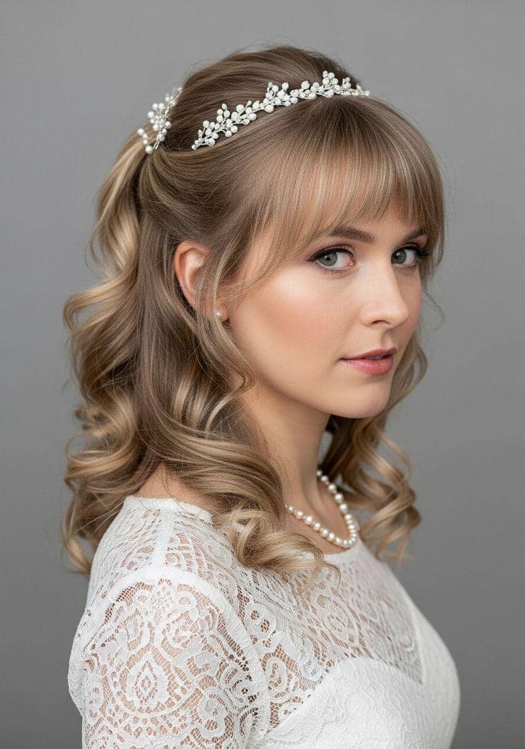 ide styling rambut dengan hair vine