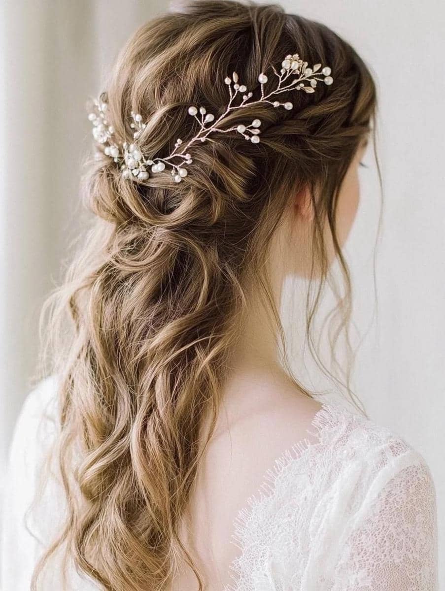 ide styling rambut dengan hair vine