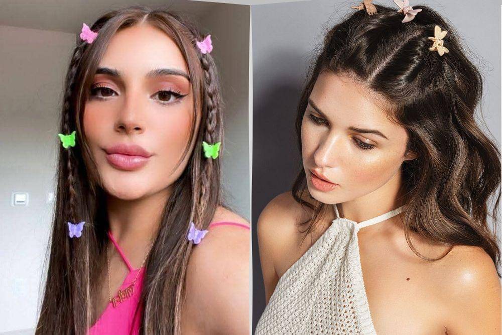 ide styling rambut dengan mini claw clip