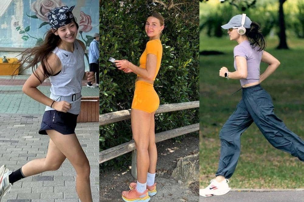 Outfit lari wanita non hijab