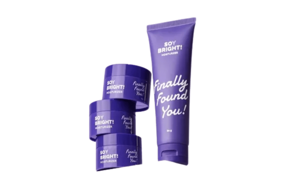 Finally Found You! Soy Bright! Moisturizer - 2in1 Primer Makeup dan Gel Pelembab Krim Siang & Malam