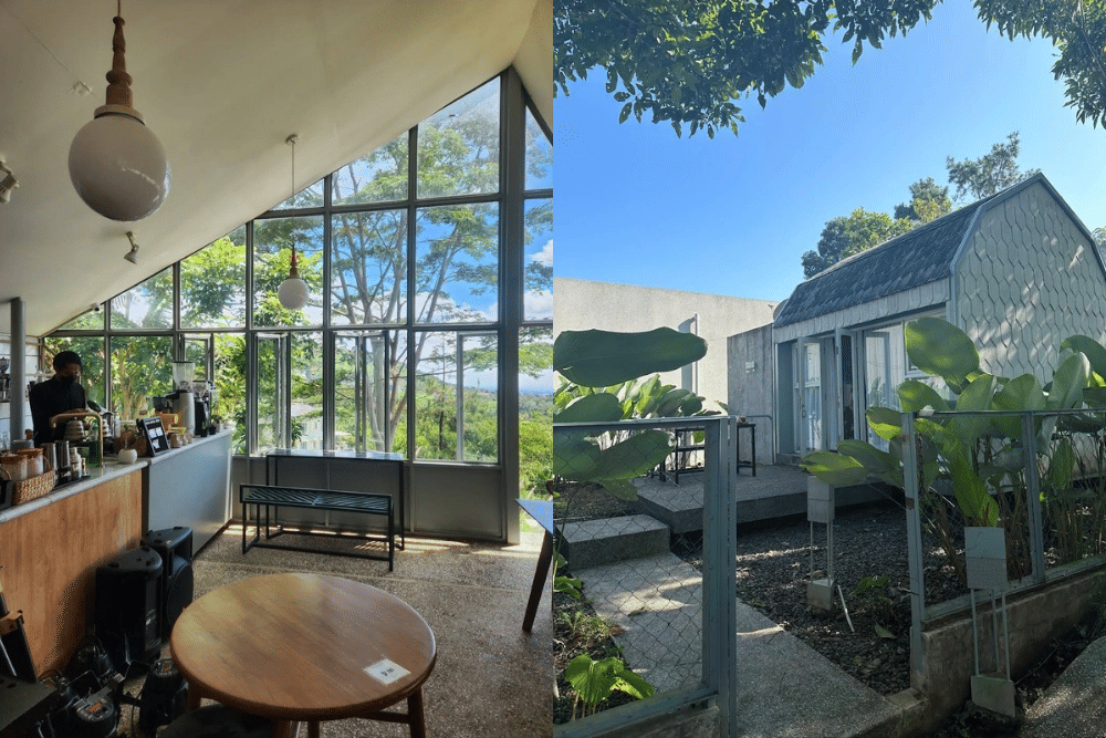 Coffee shop view gunung di Bandung