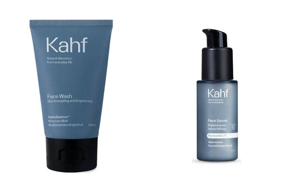 Kahf Skin Energizing and Brightening Face Wash dan Kahf Face Serum Brightening and Texture Refining. (kahfeveryday.com)