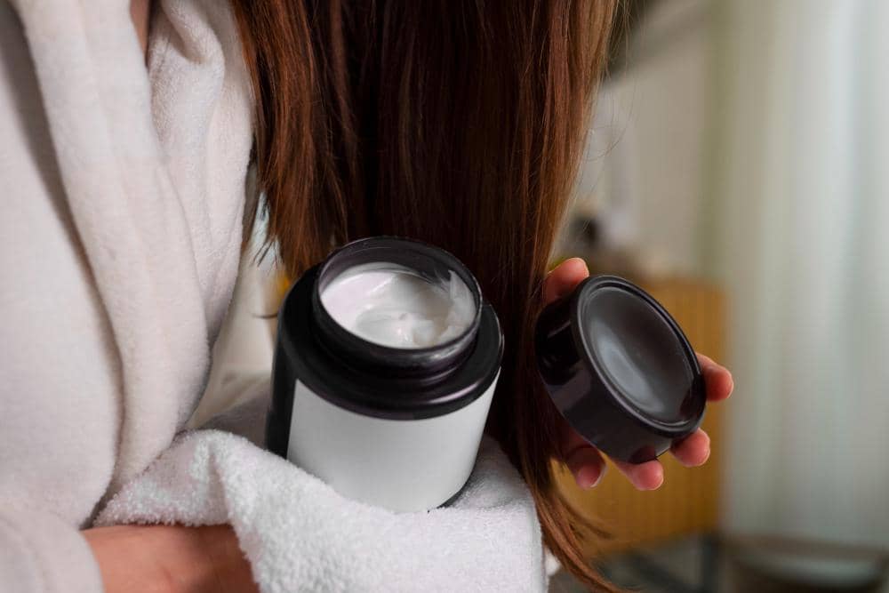 ilustrasi hair mask