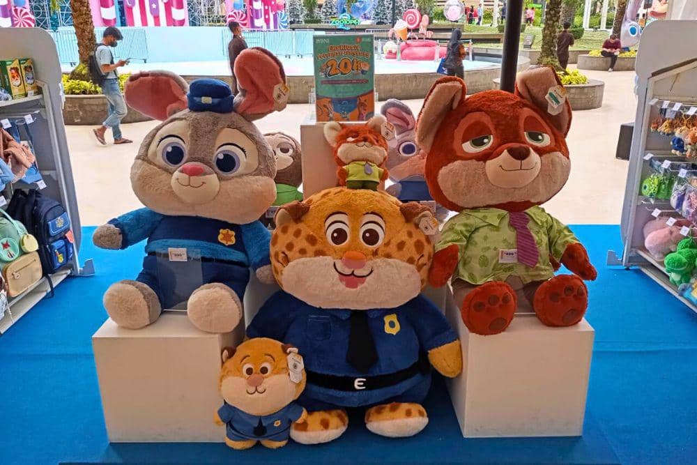Exhibition booth ATARU x Zootopia 2 di Tribeca Park, Central Park Mall. (Dok. POPBELA.com/Evelyn Anggraini)