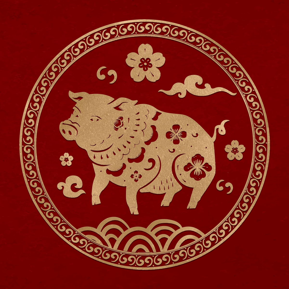 Ilustrasi Shio Babi. (freepik.com/rawpixel.com)