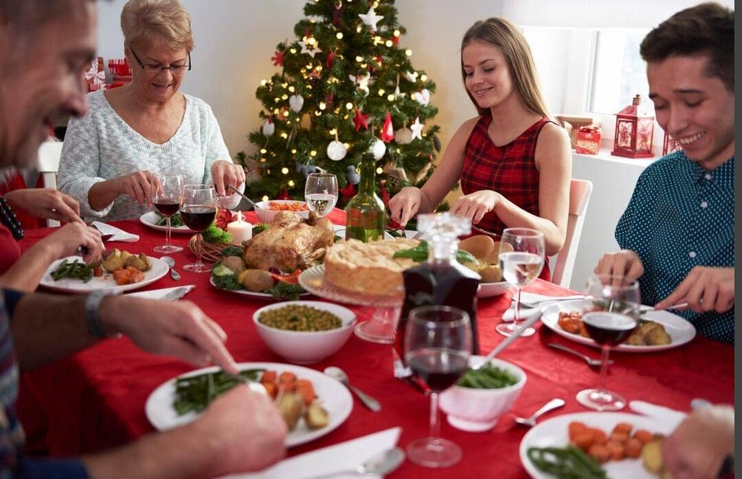 ilustrasi Christmas dinner