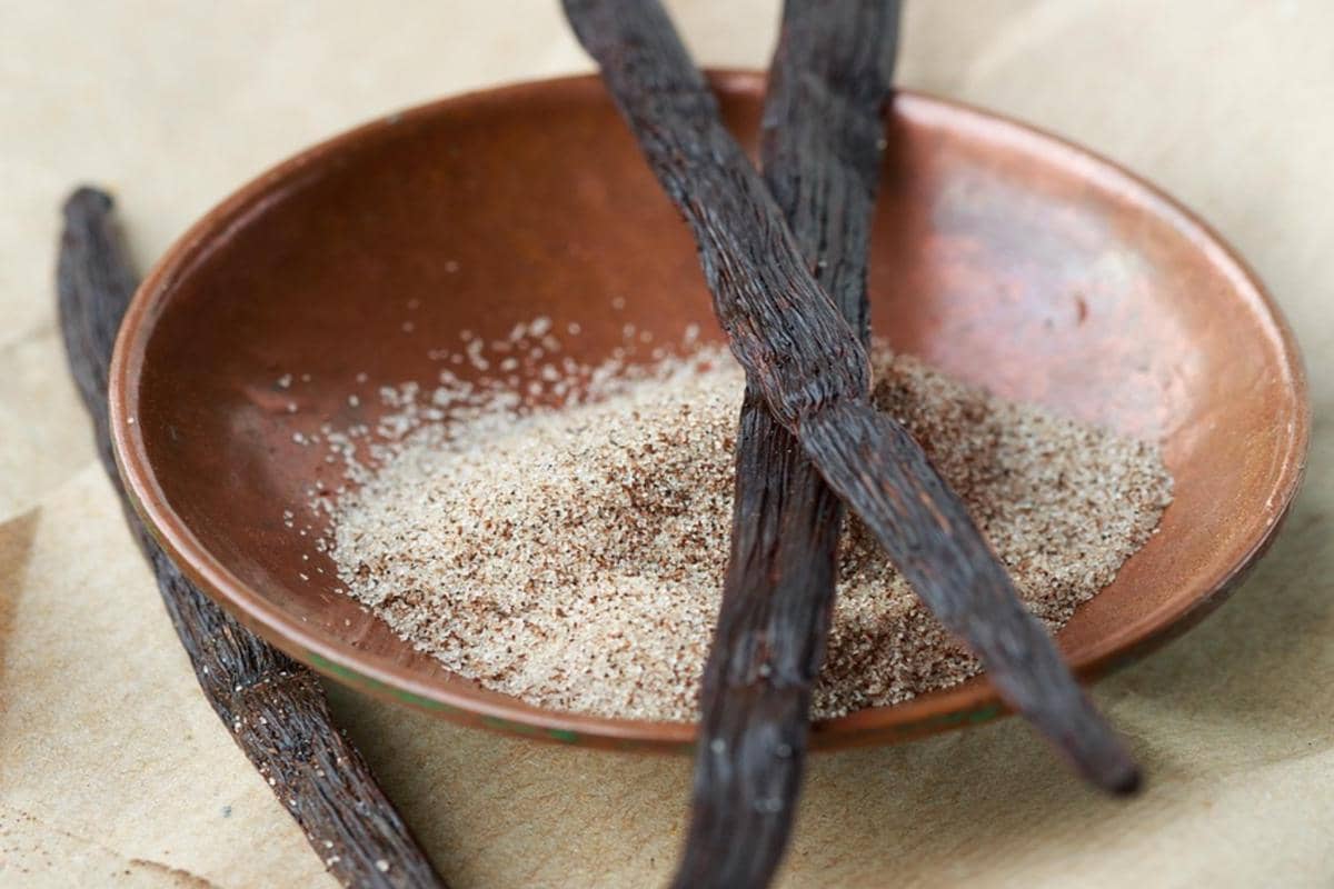 Ilustrasi vanilla sebagai pendamping notes maltol