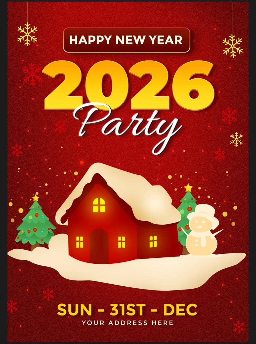 gambar ucapan natal 2025 dan tahun baru 2026