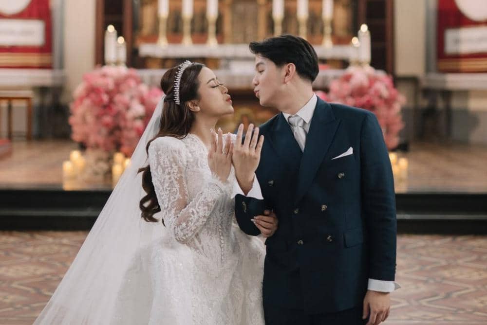 What God has joined together, let no one separate🤍Holy Matrimony Day.Captured by @imagenicMakeu.jpg