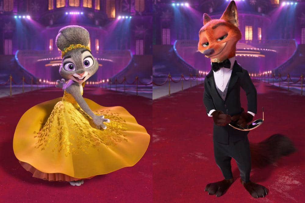 Judy Hopps dan Nick Wilde dari Zootopia 2.