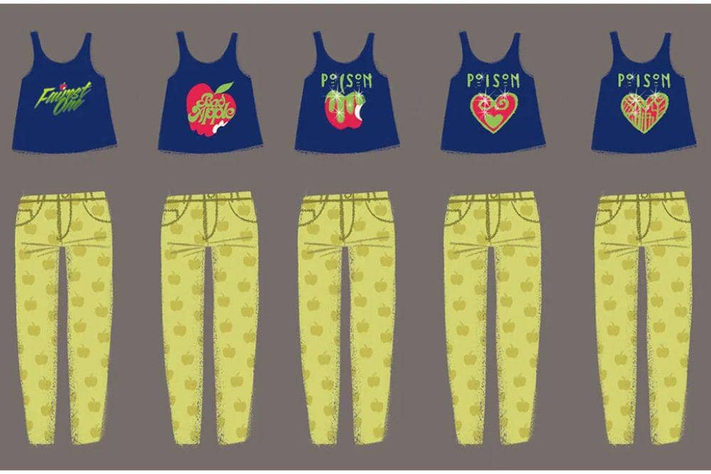 Desain pakaian untuk Snow White di Ralph Breaks the Internet, karya Griselda Sastrawinata.