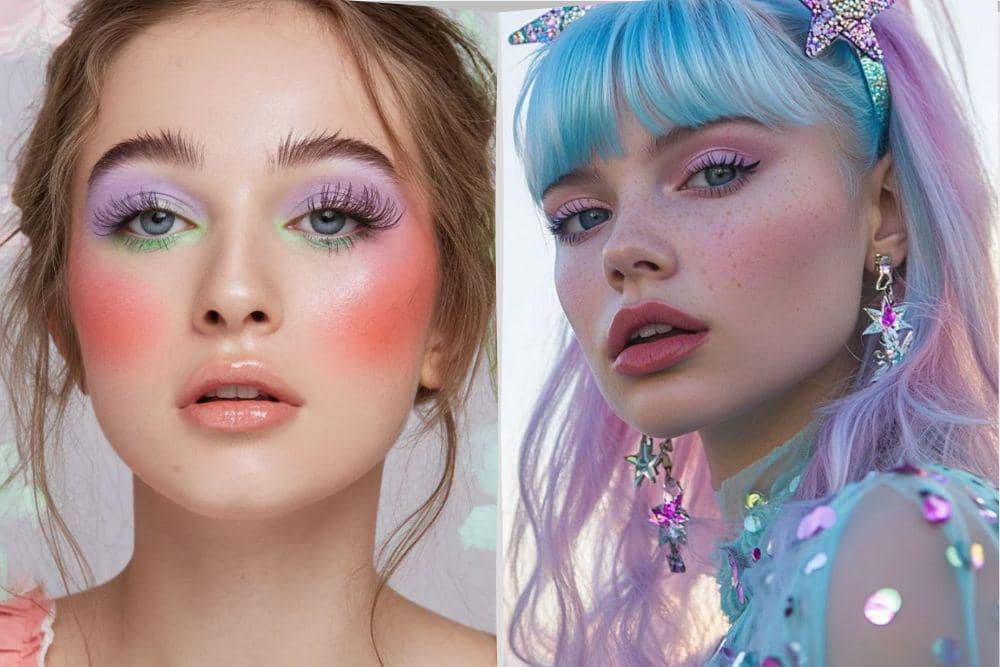 pastel candy eye makeup