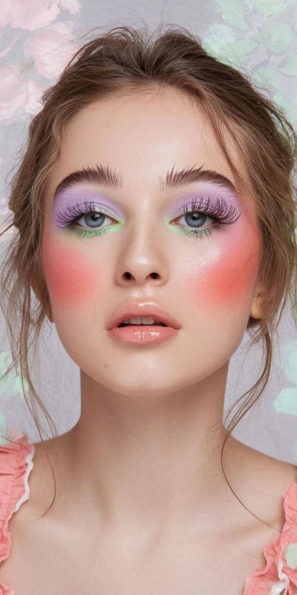 pastel candy eye makeup