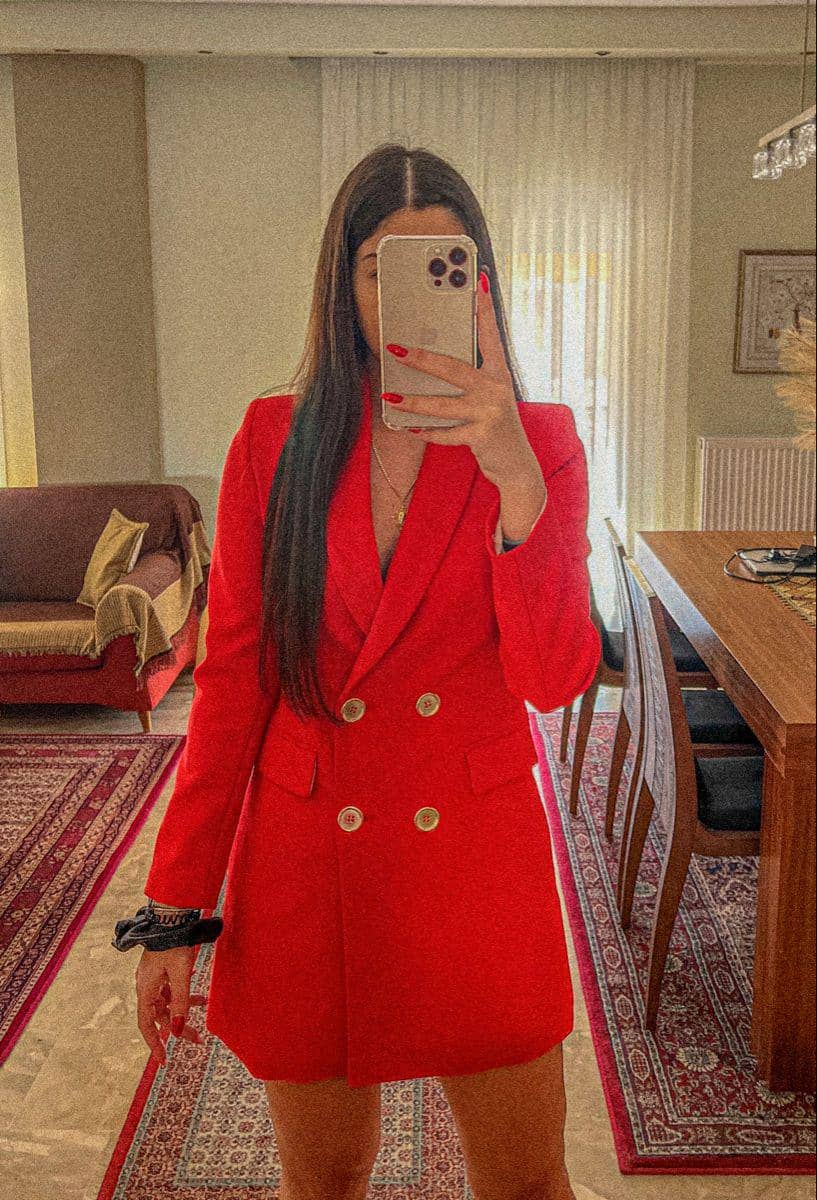 blazer dress untuk acara natal