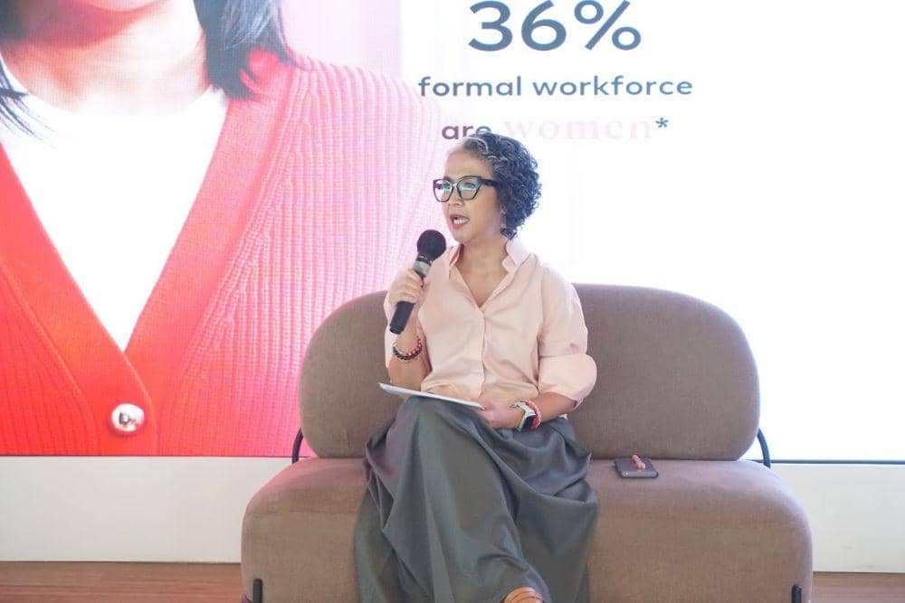 Wita Krisanti, Executive Director, Indonesia Business Coalition for Women Empowerment (IBCWE) dalam kegiatan Beauty That Moves: L'Oreal Career Reconnect.