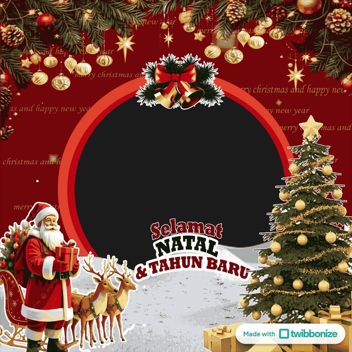 twibbon Natal 2025 dan Tahun Baru 2026