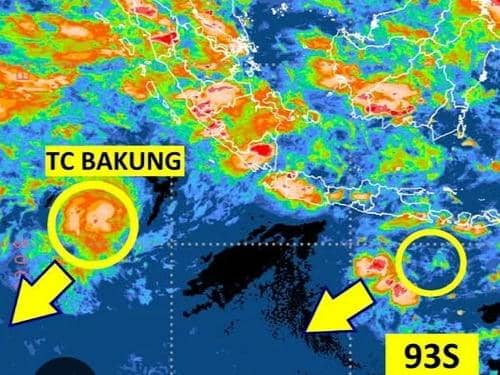 Tiga siklon sedang mengepung Indonesia