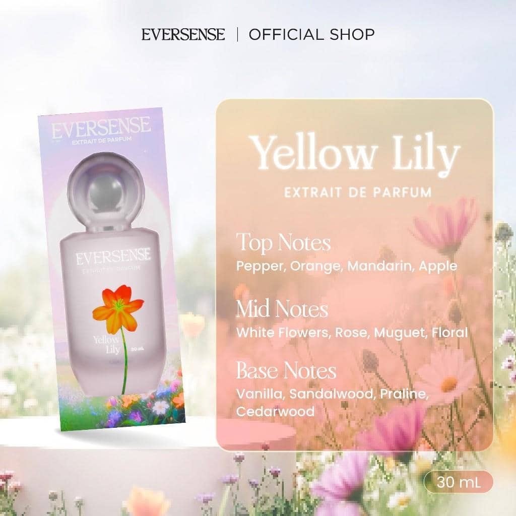 eversense bloom extrait de parfum yellow lily