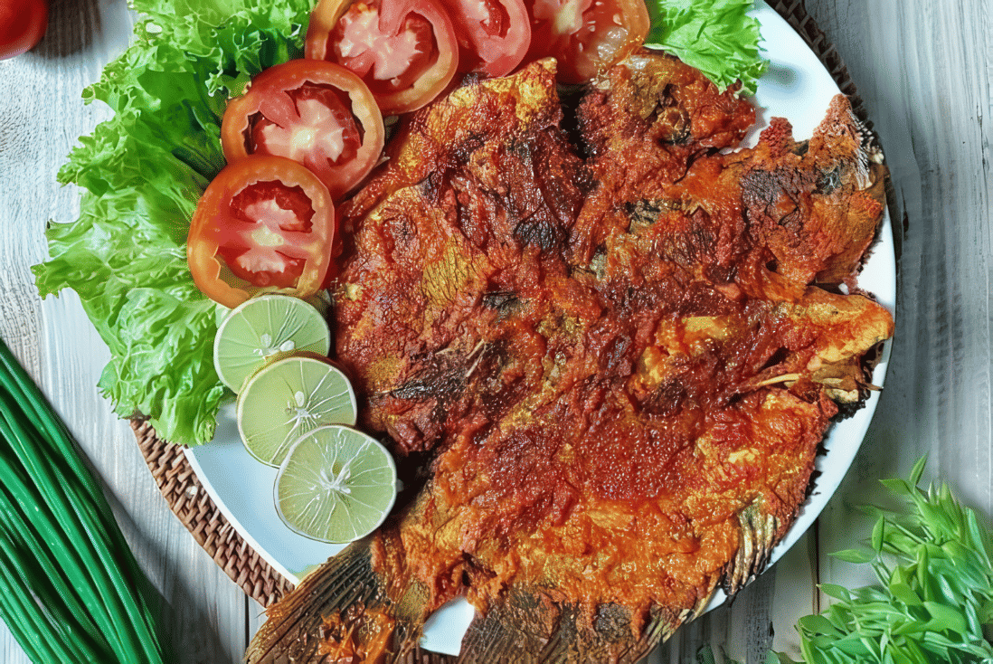 Ikan bakar bumbu padang