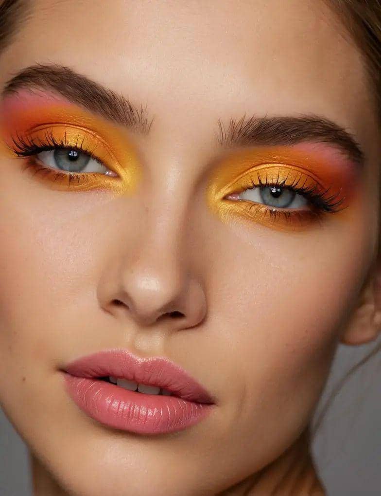 sunset eye makeup