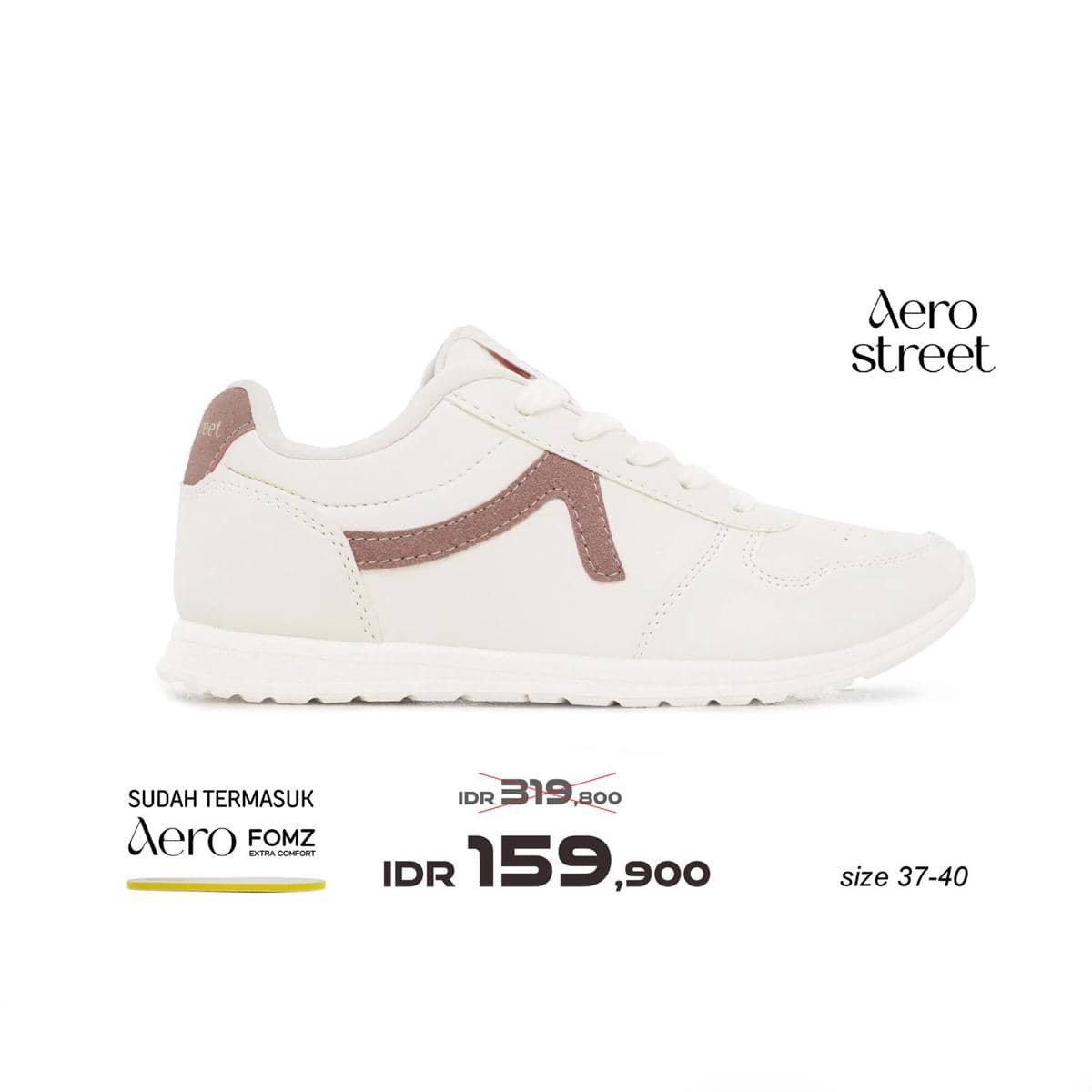 Aerostreet Almond Natural Maroon