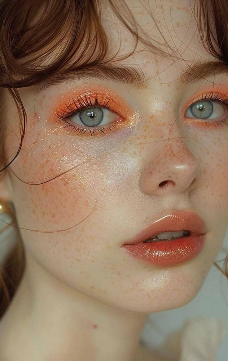 sunset eye makeup