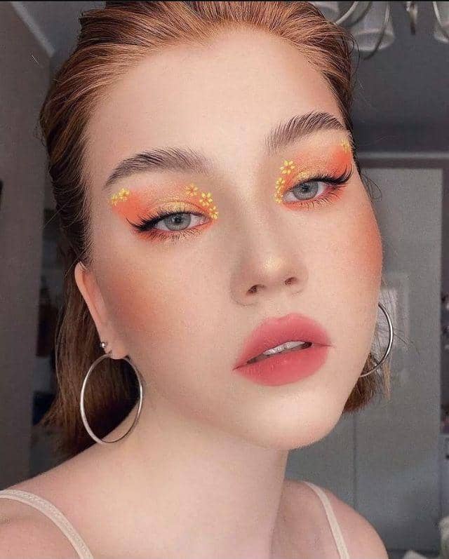 sunset eye makeup
