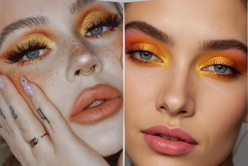 sunset eye makeup