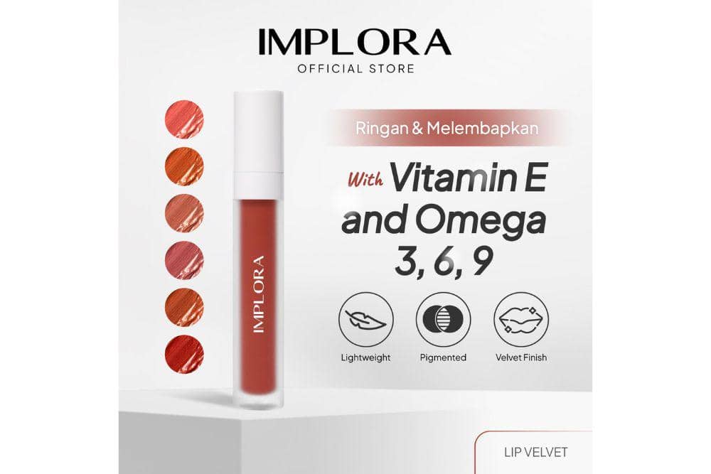 rekomendasi lipstik merah lokal untuk rayakan Natal 2025