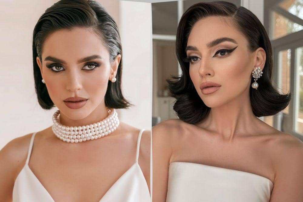 ide tatanan rambut pendek untuk acara glamor