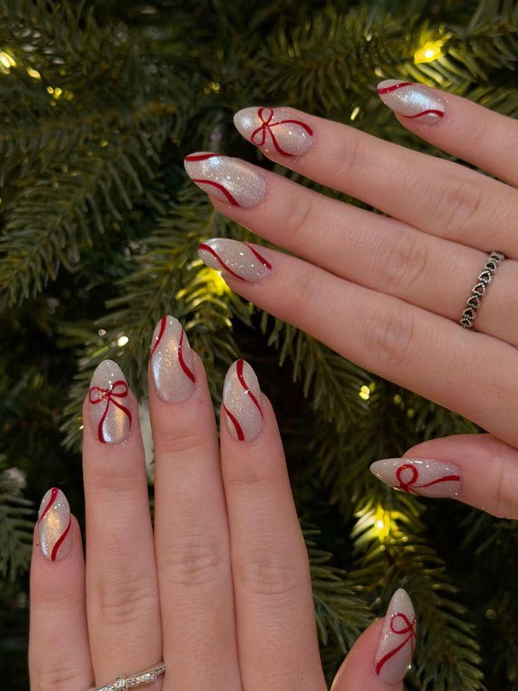 inspirasi nail art untuk natal 2025