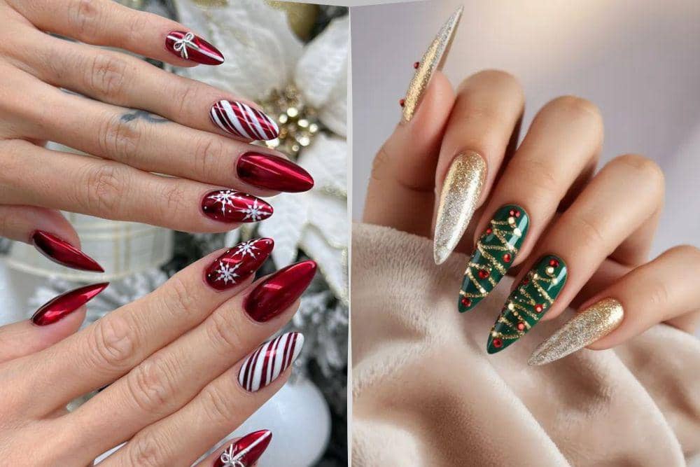 inspirasi nail art untuk natal 2025
