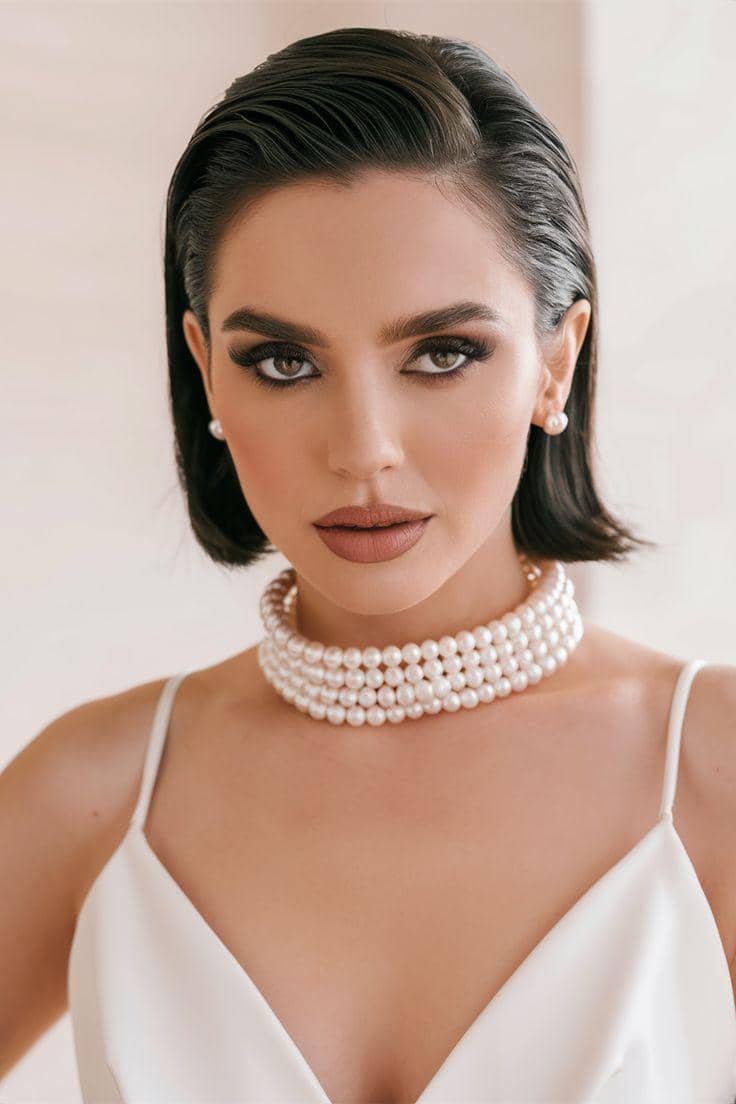 ide tatanan rambut pendek untuk acara glamor