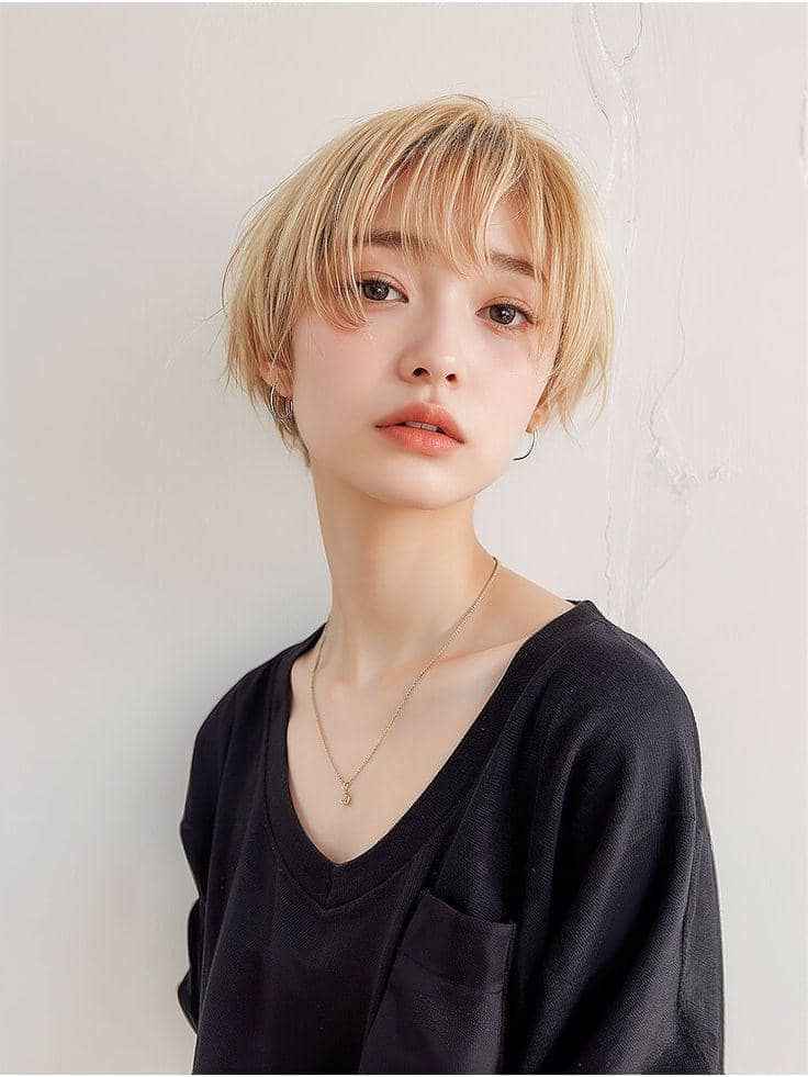 model rambut pixie korea