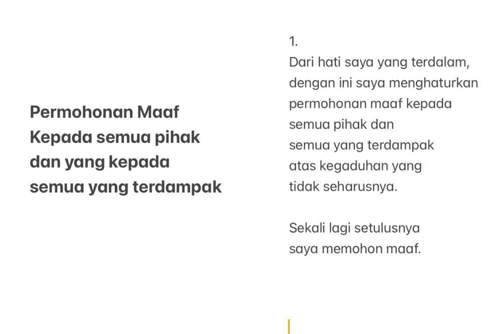 Isi Pesan Permintaan Maaf Ridwan Kamil Untuk Keluarga