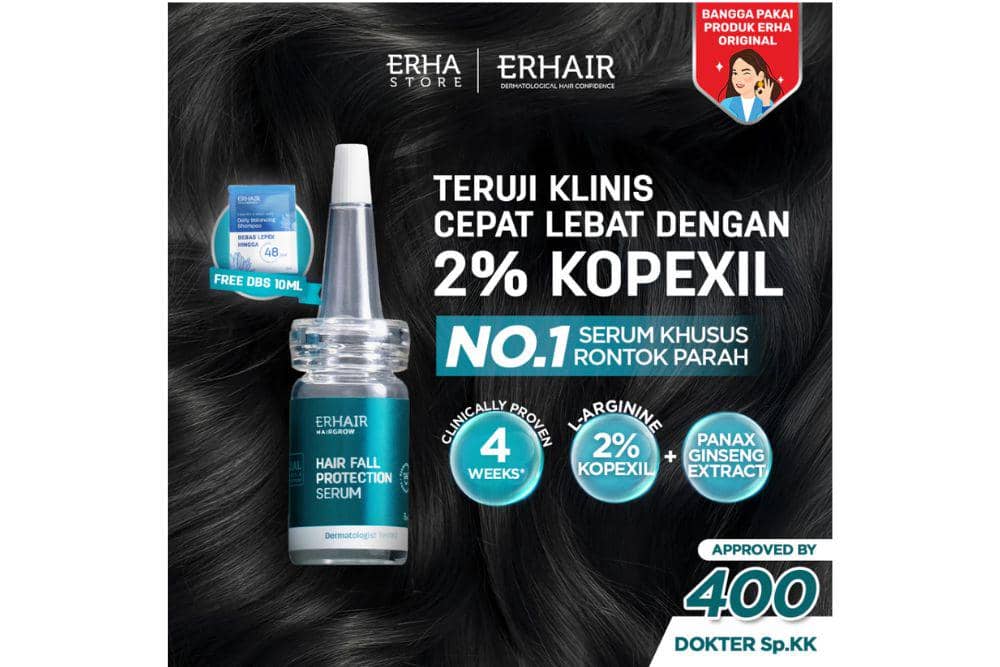 rekomendasi serum untuk rambut rontok parah