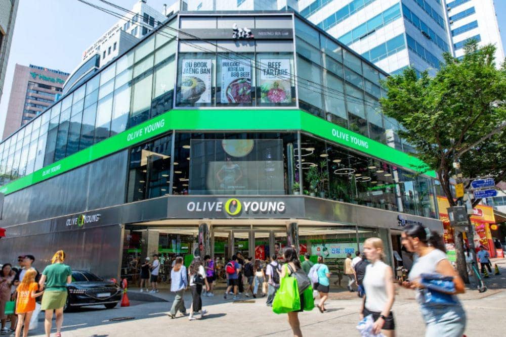 Olive Young Myeongdong Town.