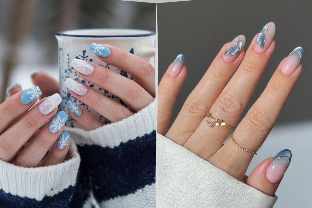 inspirasi nail art winter yang cozy dan calming