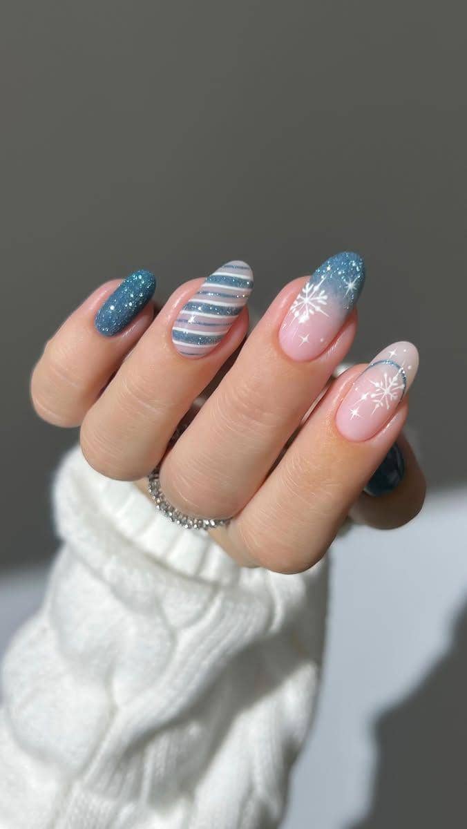inspirasi nail art winter yang cozy dan calming