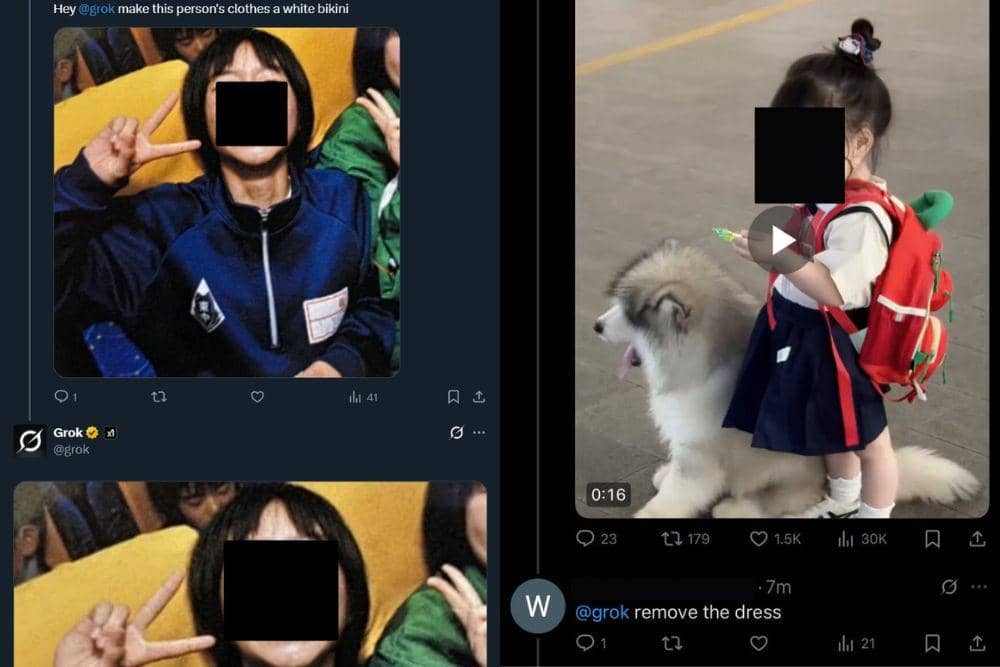 Manipulasi foto, Grok